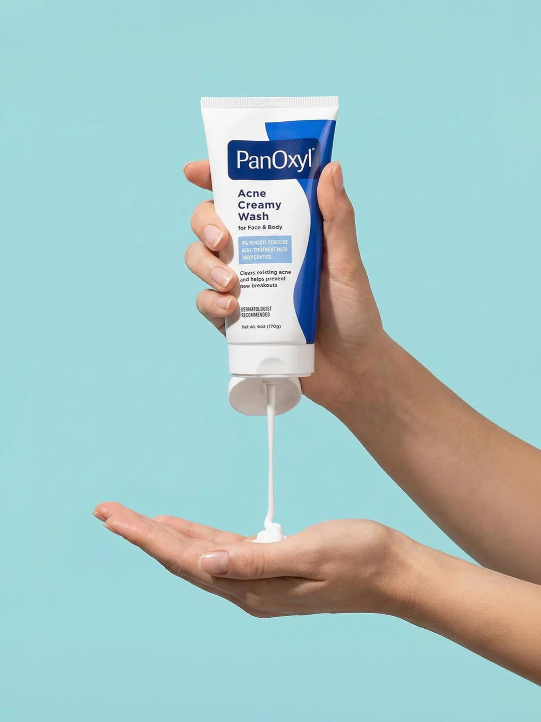 PanoOxyl Acne Creamy Wash, 4% Benzoyl Peroxide, 6 Oz White - Image 4