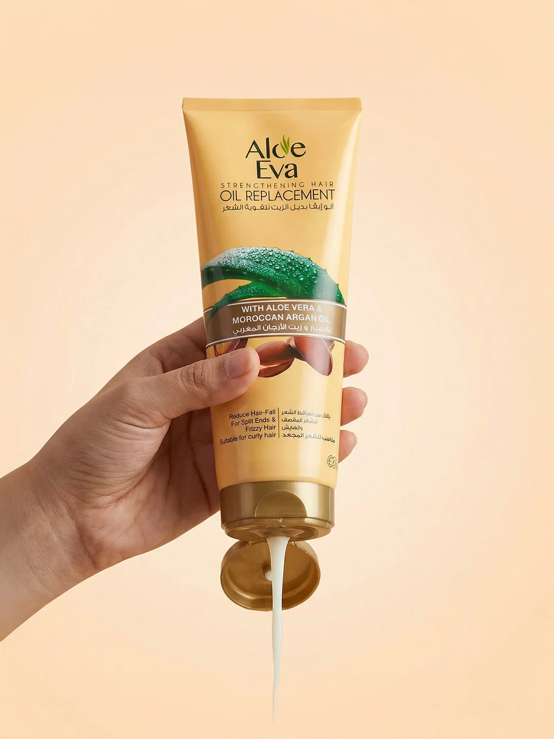 Aloe Eva Strengthening Hair OIL REPLACEMENT With Aloe Vera & Moroccan Argan Oil 250 ML - Image 2