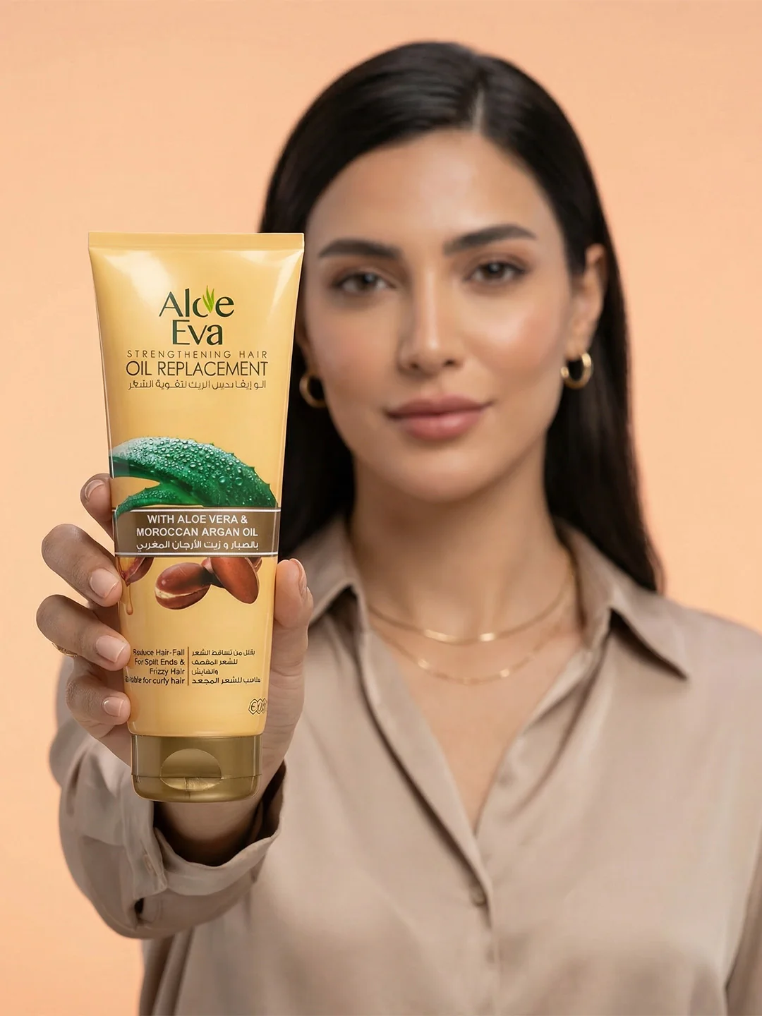 Aloe Eva Strengthening Hair OIL REPLACEMENT With Aloe Vera & Moroccan Argan Oil 250 ML - Image 3