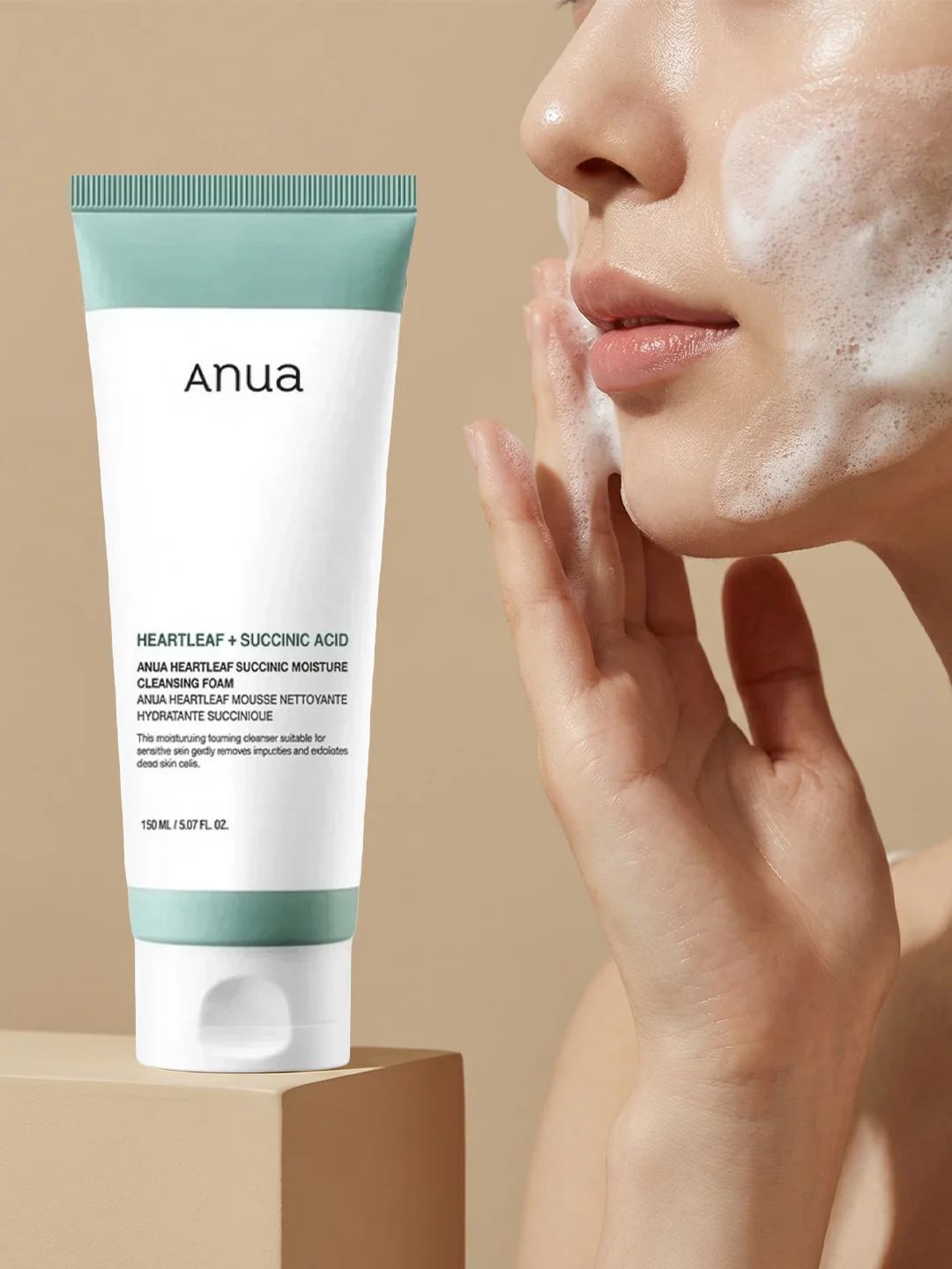 Anua Heartleaf Succinic Cleansing Foam - Image 4