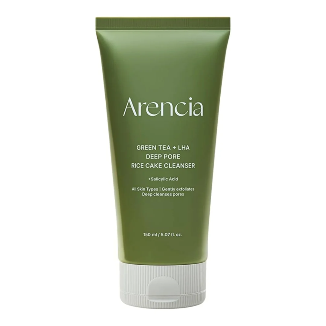 Arencia Green Tea + LHA Deep Pore Rice Cake Cleanser 150g