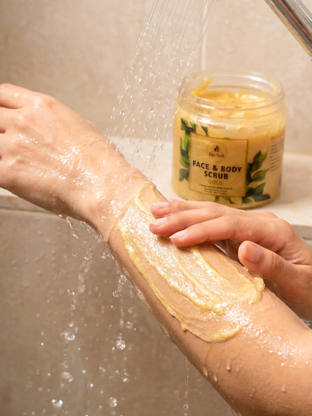 Bio Soft Face & Body Scrub Gold - Image 5