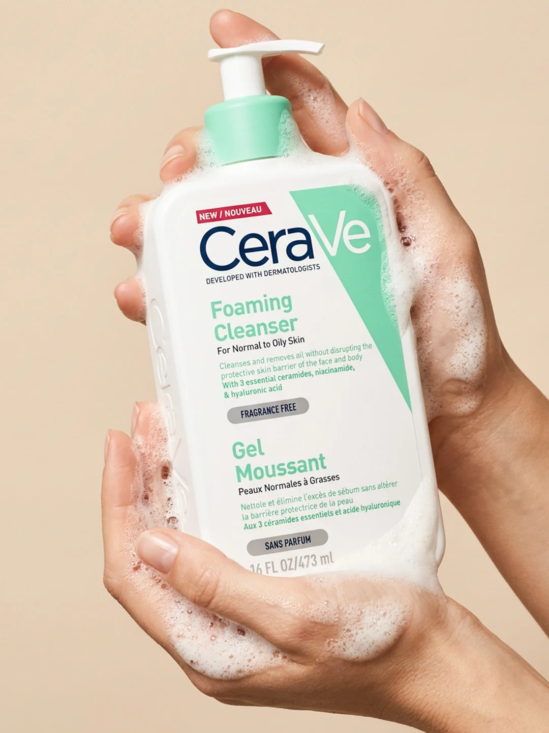 Cerave Foaming Cleanser For Normal To Oily Skin 473ml - Image 4