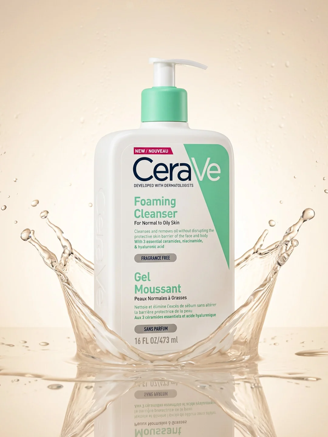 Cerave Foaming Cleanser For Normal To Oily Skin 473ml - Image 6