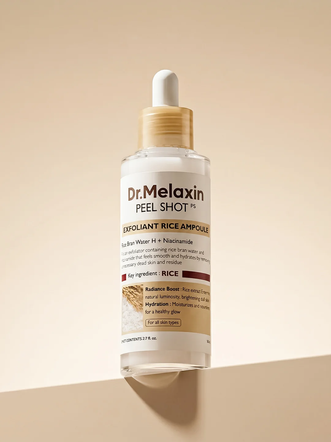 Dr.Melaxin Peel Shot Exfolating White Rice Ampoule 80ml - Image 3