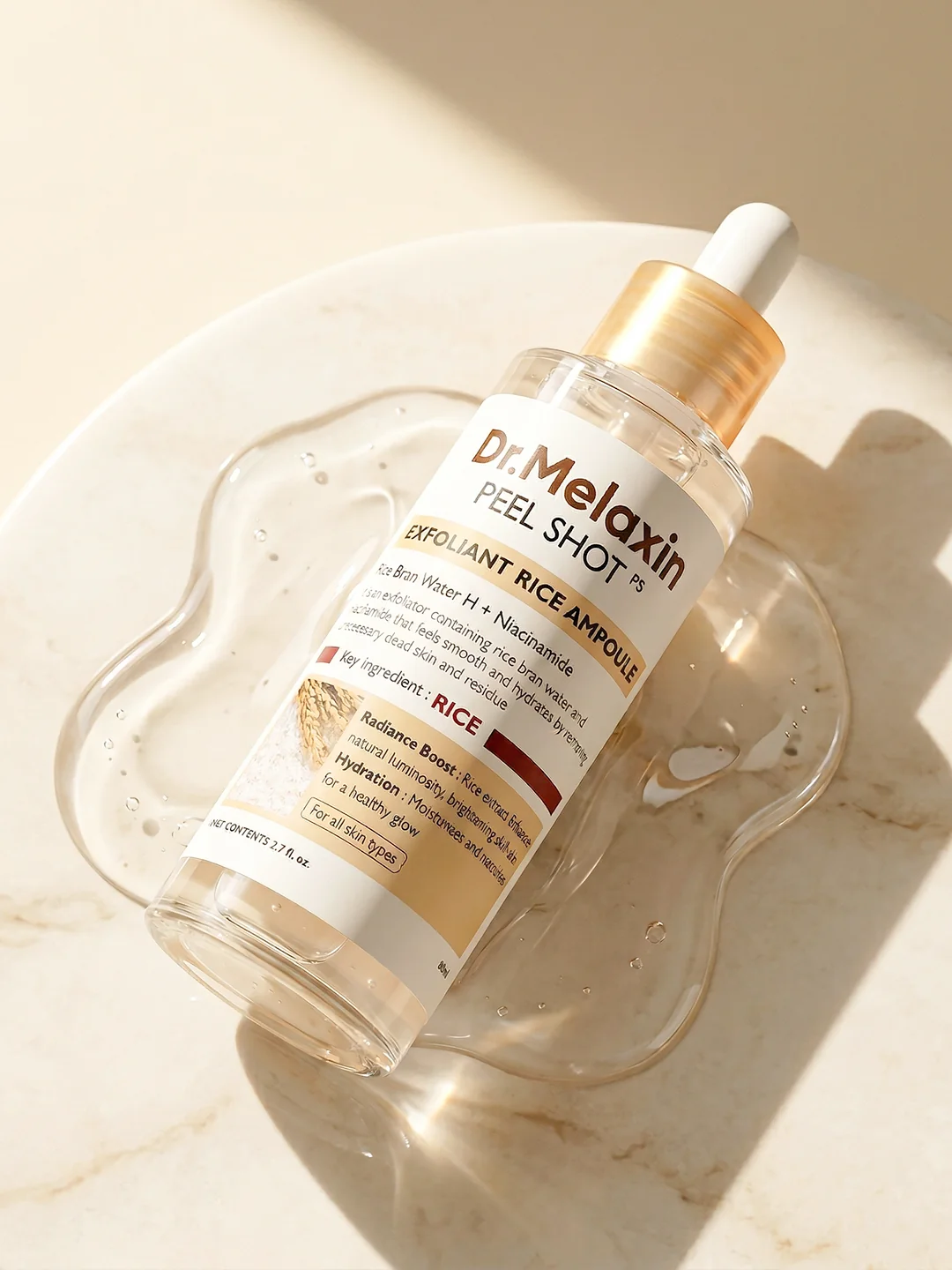 Dr.Melaxin Peel Shot Exfolating White Rice Ampoule 80ml - Image 4