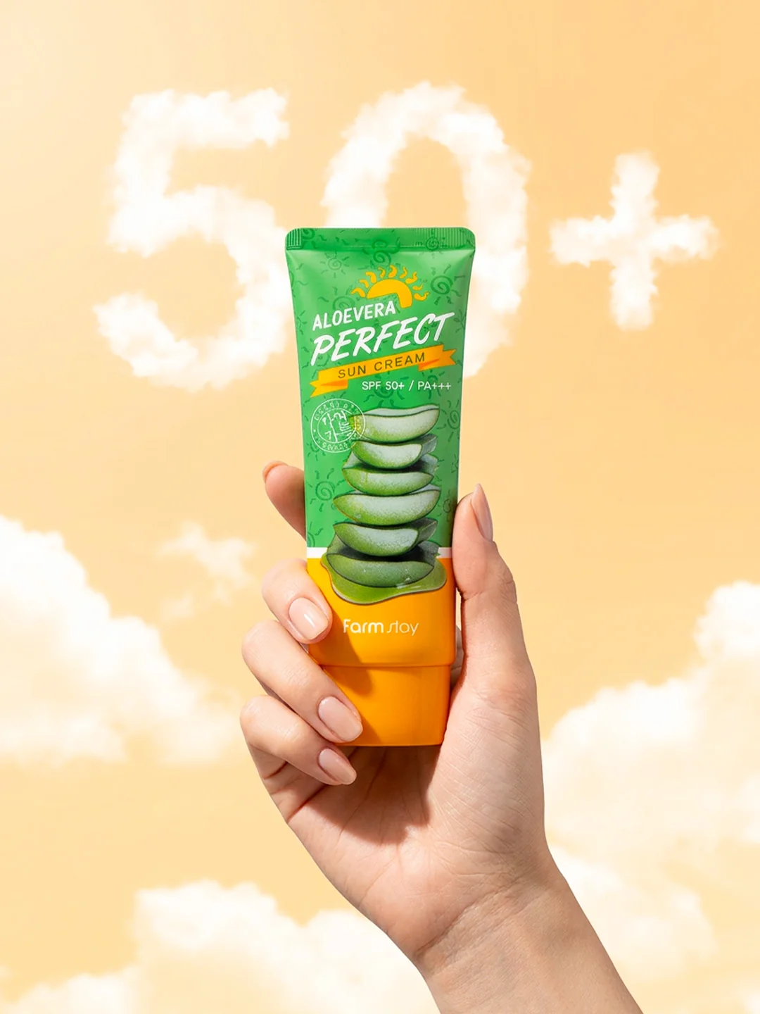 Farm Stay Aloevera Perfect Sun Cream SPF50 - Image 2