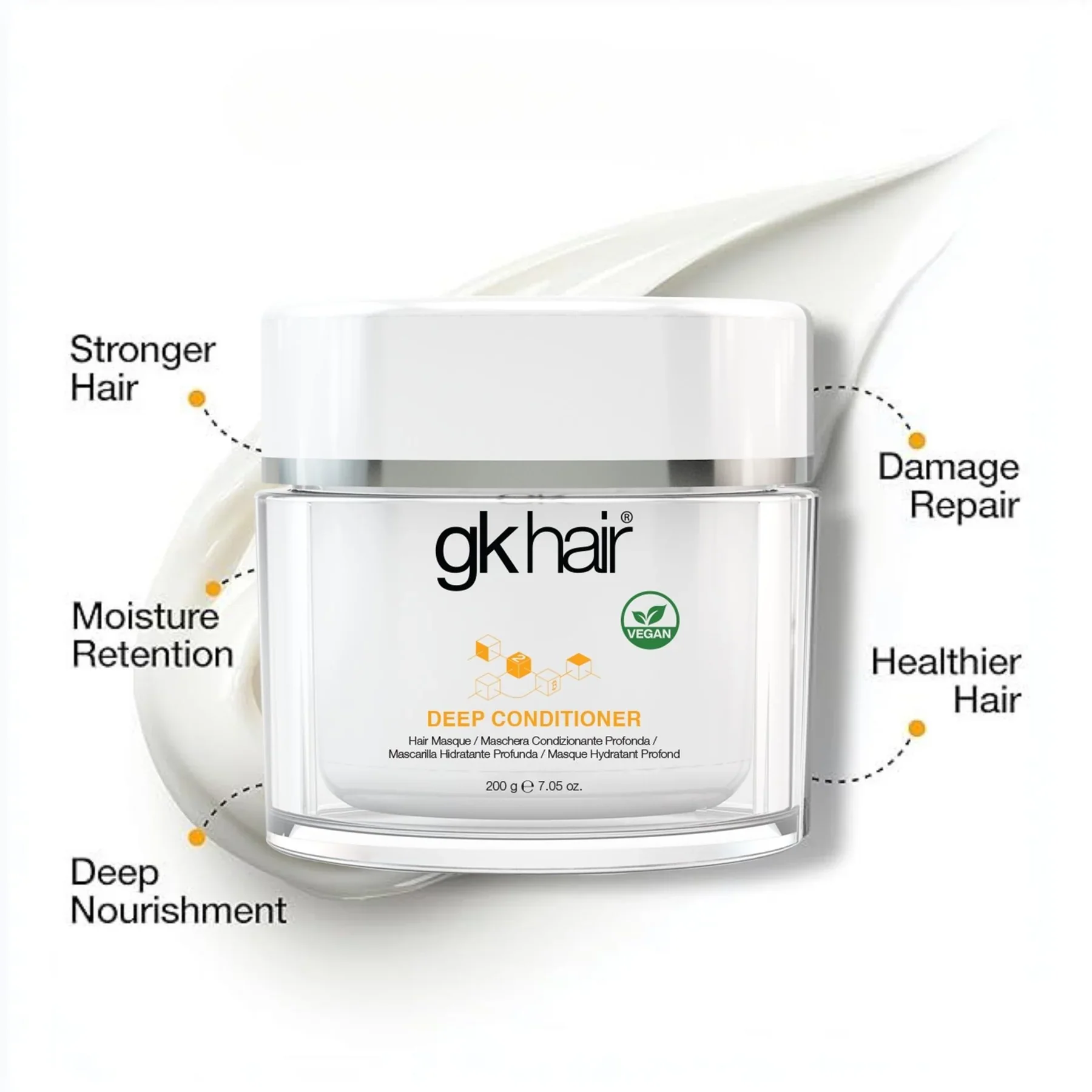 GK Hair Deep Conditioner Treatment 200ml - Image 3