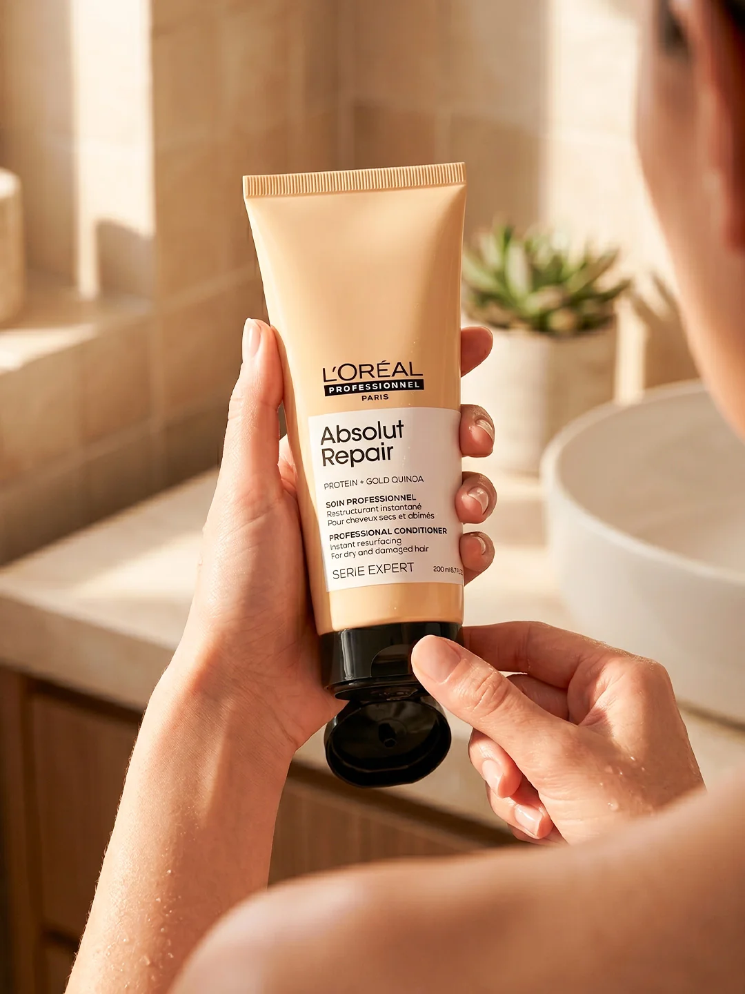 L’Oréal Professionnel – Absolut Repair Protein + Gold Quinoa Conditioner 200 ml - Image 4