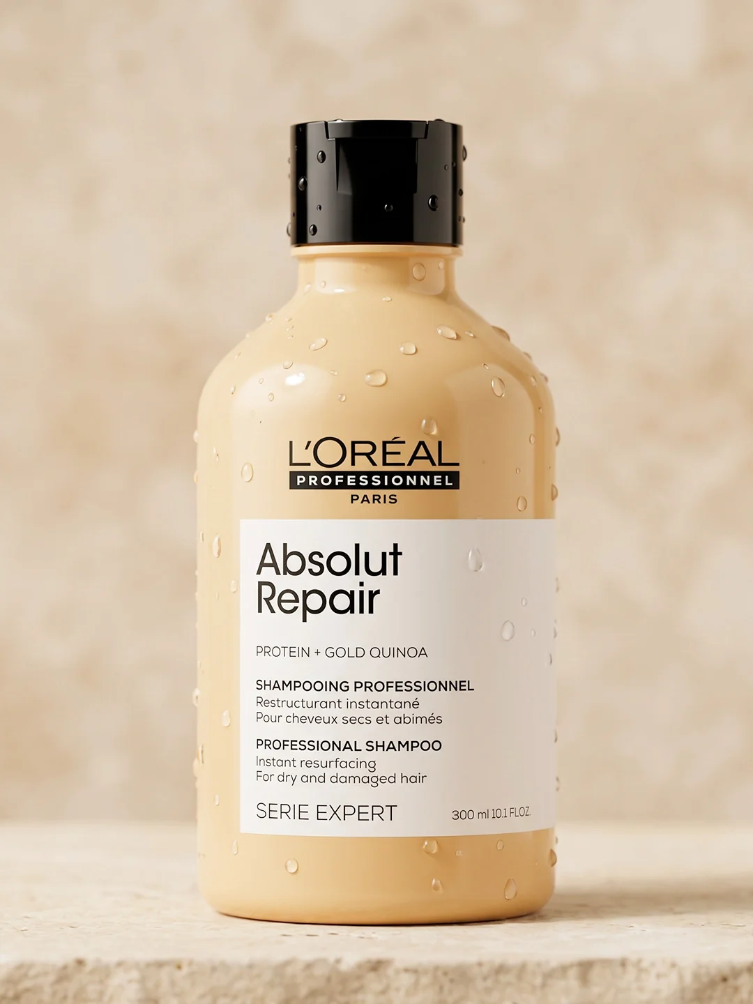 L’Oréal Professionnel – Absolut Repair Protein + Gold Quinoa Shampoo (300 ml) - Image 2