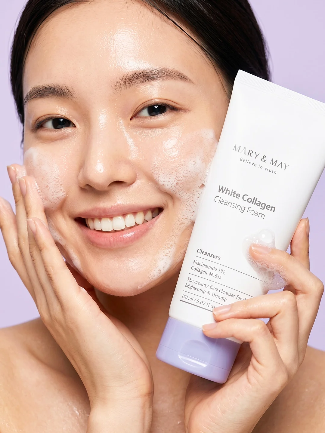 Mary & May White Collagen Cleansing Foam - Image 5