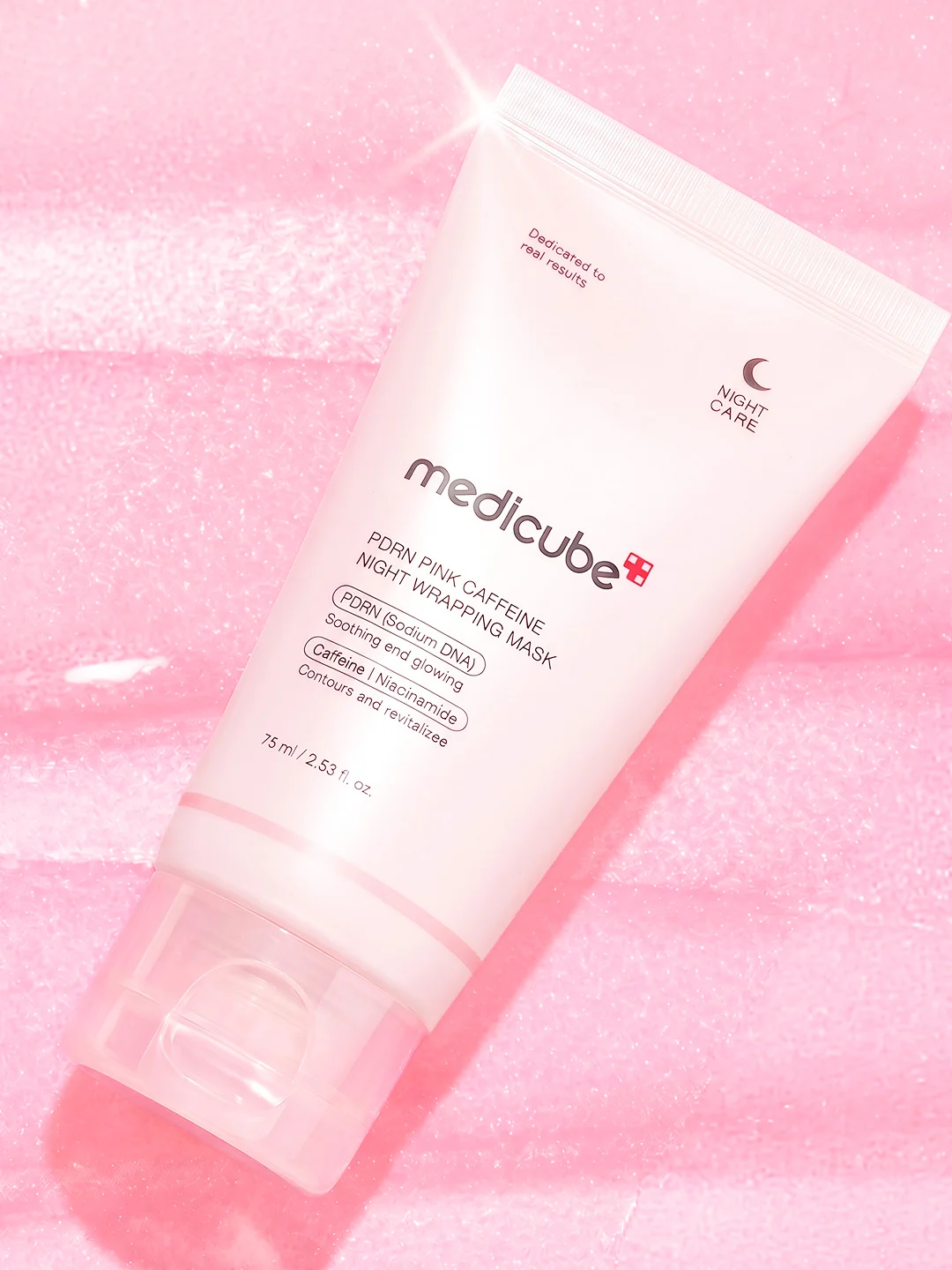 Medicube PDRN Pink Caffeine Night Wrapping Mask 75 ML - Image 3