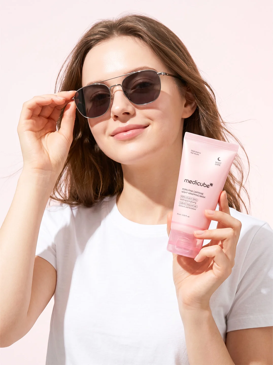 Medicube PDRN Pink Caffeine Night Wrapping Mask 75 ML - Image 7