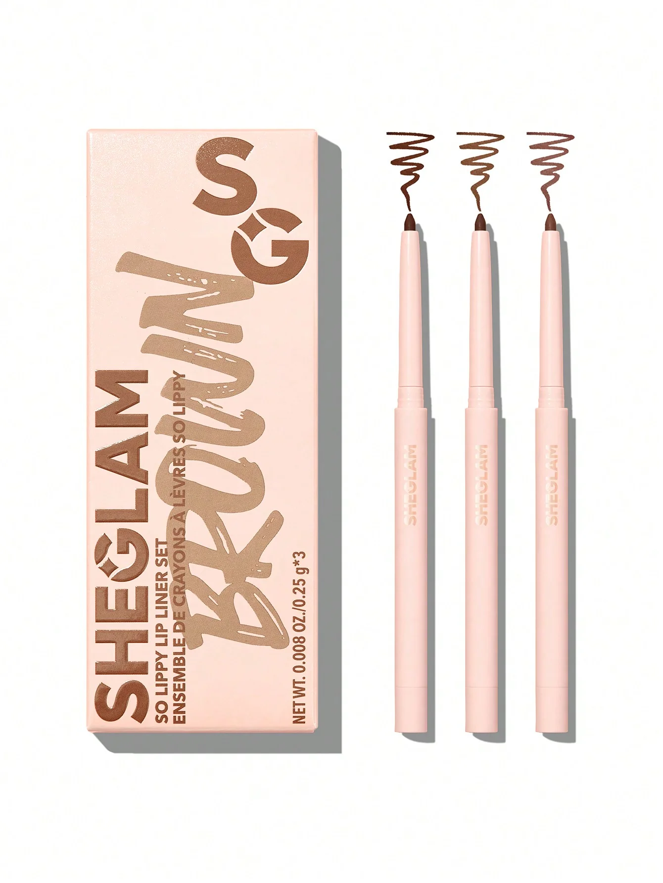 Sheglam So Lippy Lip Liner Set Espresso Kisses